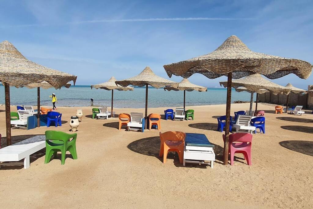 Casablanca Beach Direct Sea View Tow Bedroom Apartment Hurghada Eksteriør bilde