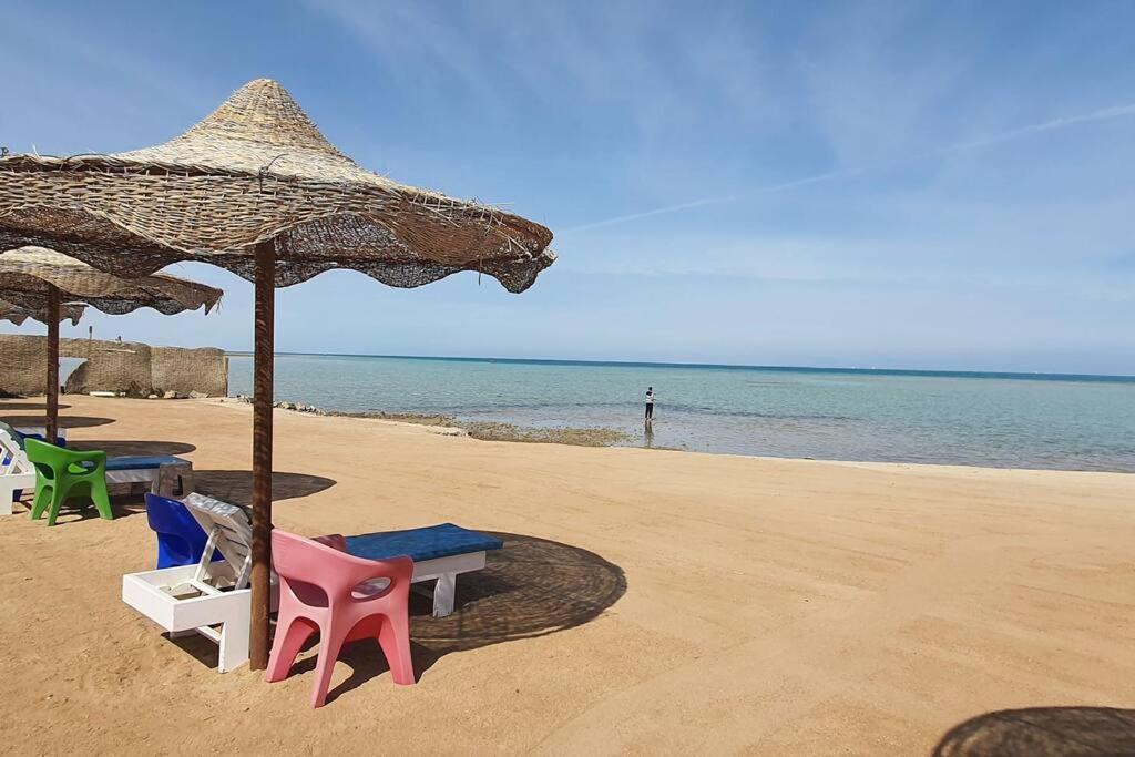 Casablanca Beach Direct Sea View Tow Bedroom Apartment Hurghada Eksteriør bilde