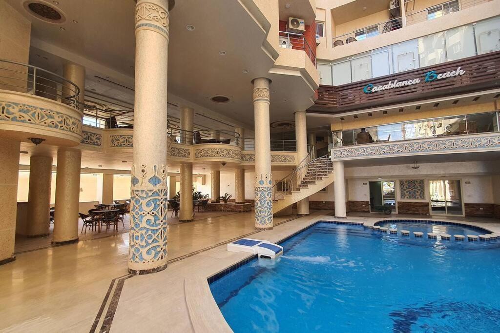 Casablanca Beach Direct Sea View Tow Bedroom Apartment Hurghada Eksteriør bilde