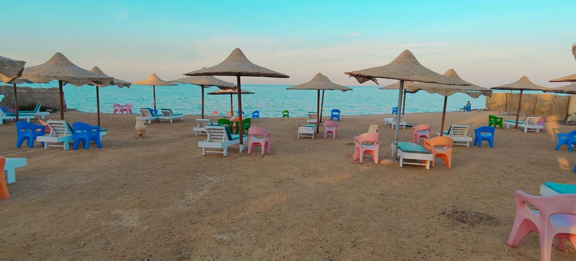 Casablanca Beach Direct Sea View Tow Bedroom Apartment Hurghada Rom bilde