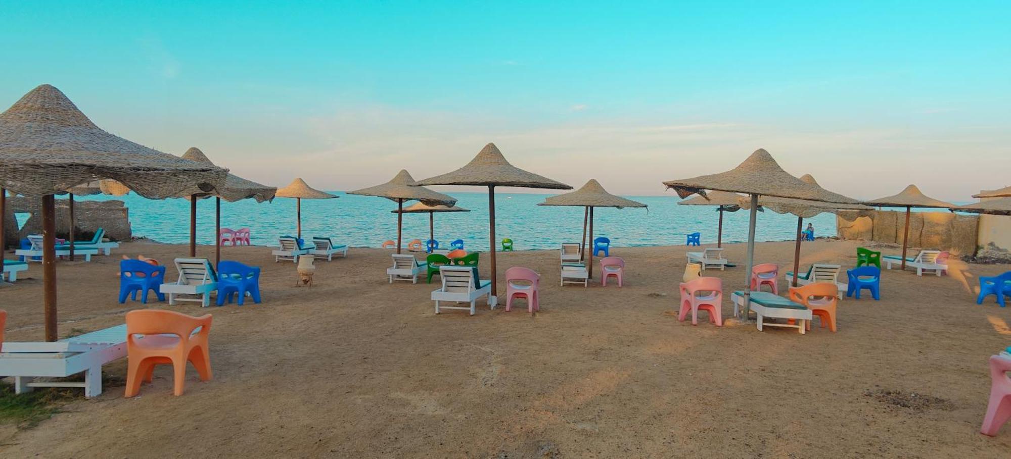 Casablanca Beach Direct Sea View Tow Bedroom Apartment Hurghada Rom bilde